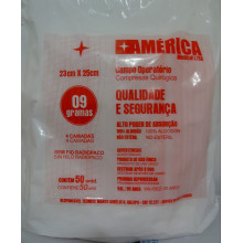 COMPRESSA CIRURGICA NAO ESTERIL CAMPO OPERATORIO C/50 AMERICA